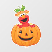 Elmo | Halloween Jack-O-Lantern Fensteraufkleber (Blatt)