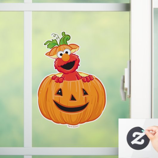 Elmo | Halloween Jack-O-Lantern Fensteraufkleber (Zuhause)