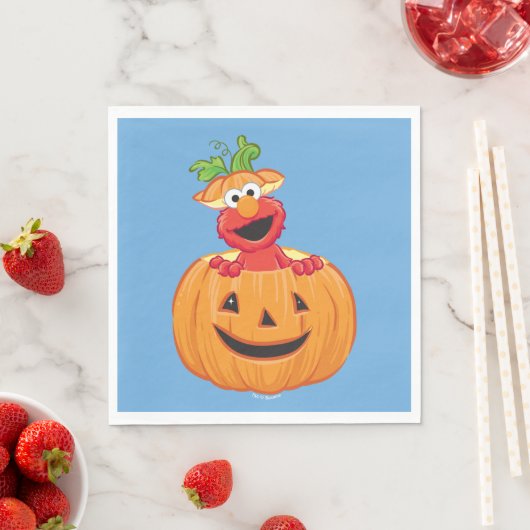 Elmo | Halloween Jack-O-Lantern Serviette (Beispiel)