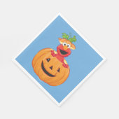 Elmo | Halloween Jack-O-Lantern Serviette (Ecke)