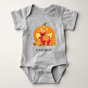 Elmo Halloween Pumpkins Baby Strampler