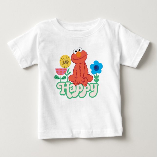 Elmo Happy! Baby T-shirt (Vorderseite)