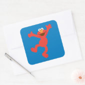 Elmo Happy Dancing Quadratischer Aufkleber (Umschlag)