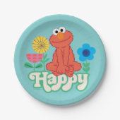 Elmo Happy! Pappteller (Vorderseite)