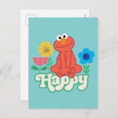 Elmo Happy! Postkarte (Vorne/Hinten)