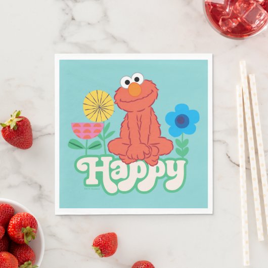 Elmo Happy! Serviette (Beispiel)