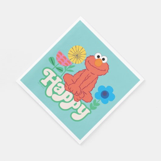 Elmo Happy! Serviette (Ecke)