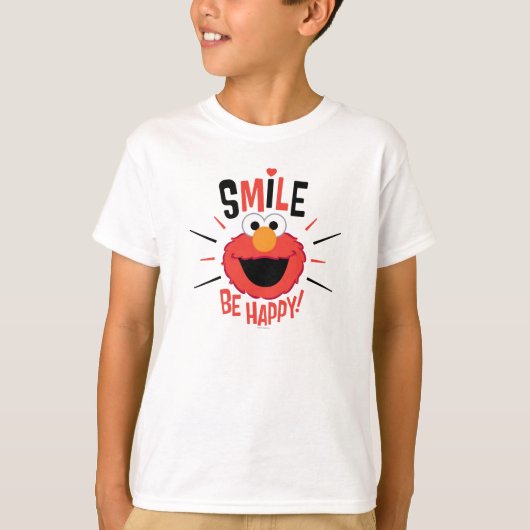 Elmo Happy Smile T-Shirt (Vorderseite)