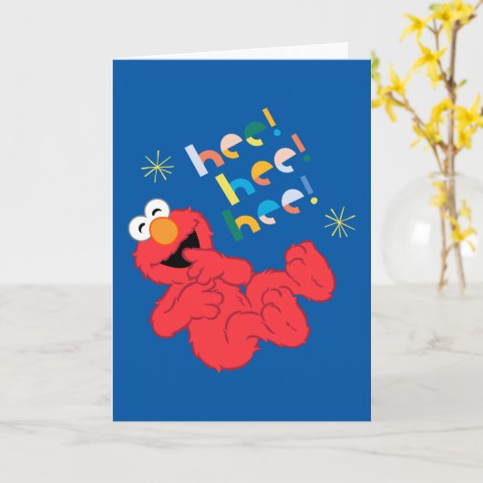 Elmo Hee! Hier! Hier! Karte (Gelbe Blume)