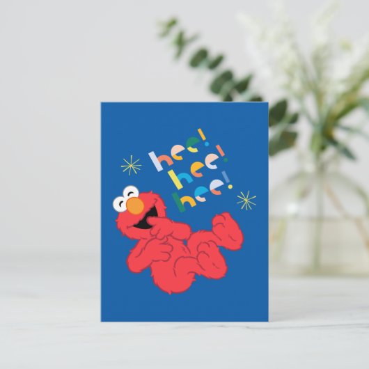 Elmo Hee! Hier! Hier! Postkarte (Stehend Vorderseite)