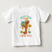 Elmo Holding seinen Haustier Goldfish Baby T-shirt (Vorderseite)