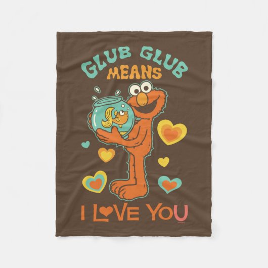 Elmo Holding seinen Haustier Goldfish Fleecedecke (Vorderseite)