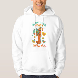 Elmo Holding seinen Haustier Goldfish Hoodie