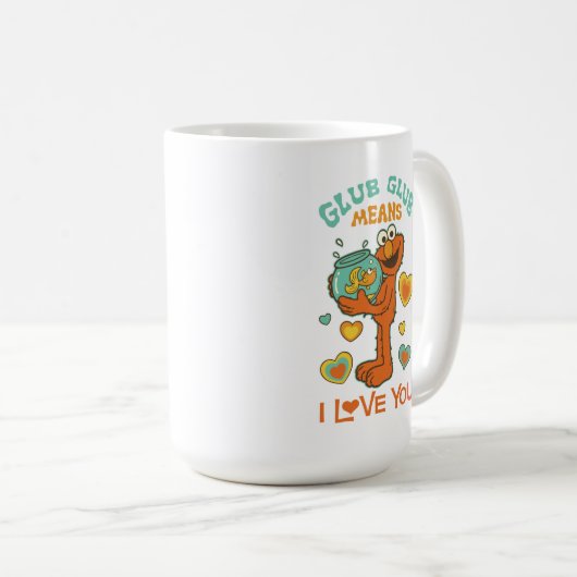 Elmo Holding seinen Haustier Goldfish Kaffeetasse (VorderseiteRechts)