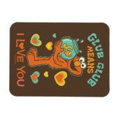 Elmo Holding seinen Haustier Goldfish Magnet (Horizontal)