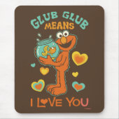 Elmo Holding seinen Haustier Goldfish Mousepad (Vorne)