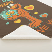 Elmo Holding seinen Haustier Goldfish Sherpadecke (3/4)