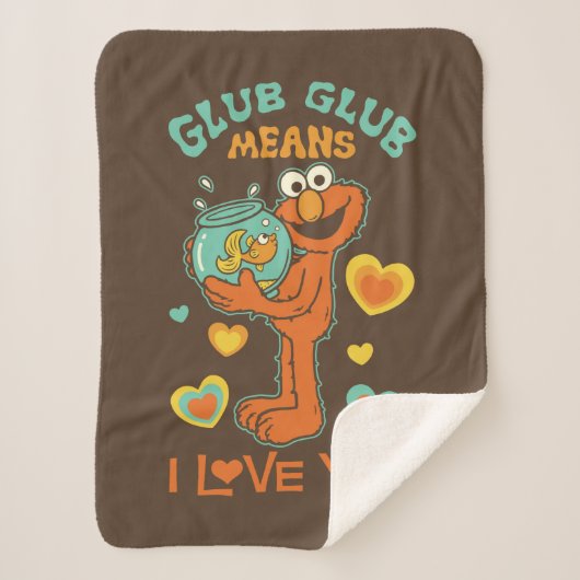 Elmo Holding seinen Haustier Goldfish Sherpadecke (Vorderseite)