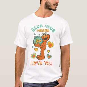 Elmo Holding seinen Haustier Goldfish T-Shirt