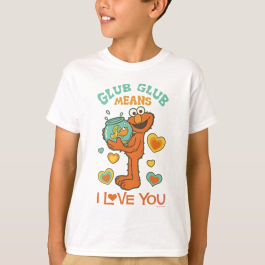 Elmo Holding seinen Haustier Goldfish T-Shirt (Vorderseite)