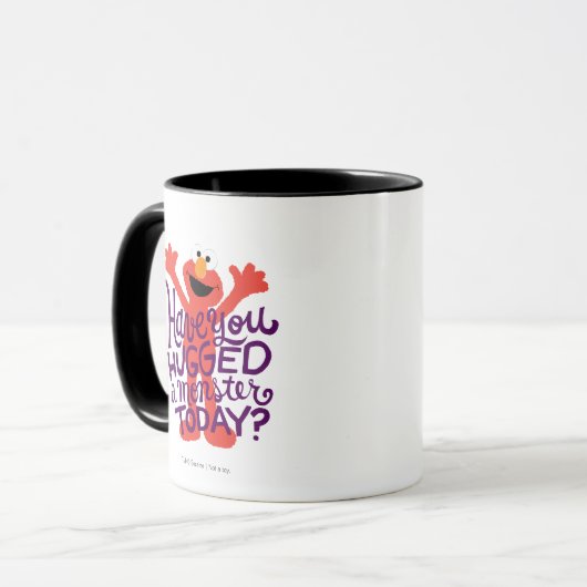 Elmo Hugging Tasse (Vorderseite Links)