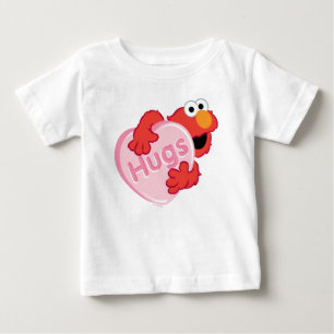 Elmo "Hugs" Valentine Heart Candy Baby T-shirt