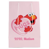 Elmo "Hugs" Valentine Heart Candy Mittlere Geschenktüte (Rückseite)