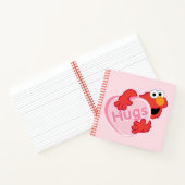 Elmo "Hugs" Valentine Heart Candy Notizblock (Innenseite)