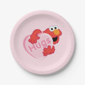 Elmo "Hugs" Valentine Heart Candy Pappteller (Vorderseite)