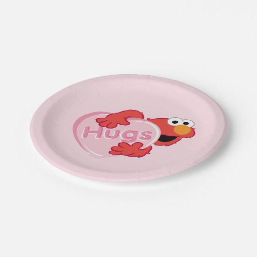 Elmo "Hugs" Valentine Heart Candy Pappteller (Schrägansicht)