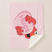 Elmo "Hugs" Valentine Heart Candy Sherpadecke (Vorderseite)