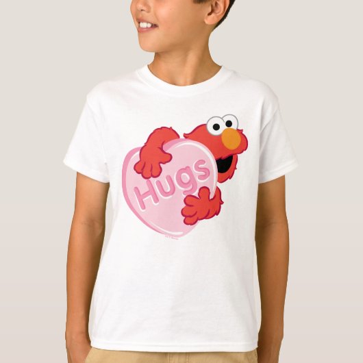 Elmo "Hugs" Valentine Heart Candy T-Shirt (Vorderseite)