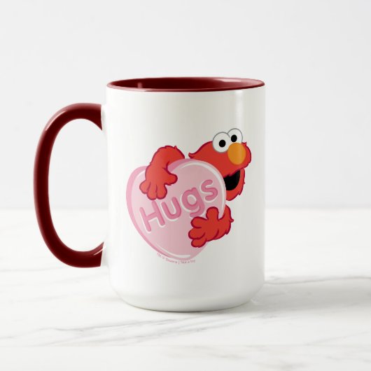 Elmo "Hugs" Valentine Heart Candy Tasse (Links)