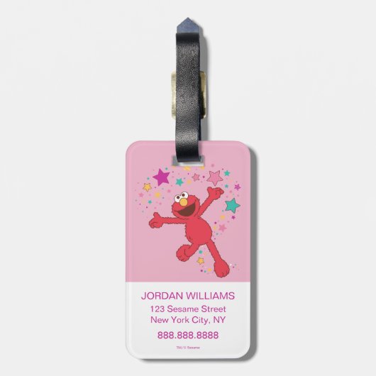 Elmo | Ich kann alles tun Gepäckanhänger (Rückseite vertikal)