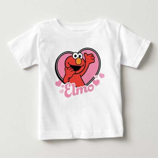 Elmo im Herzen Valentine Baby T-shirt (Vorderseite)