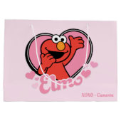 Elmo im Herzen Valentine Große Geschenktüte (Rückseite)