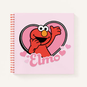 Elmo im Herzen Valentine Notizblock