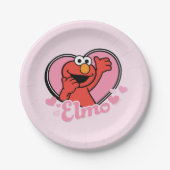 Elmo im Herzen Valentine Pappteller (Vorderseite)