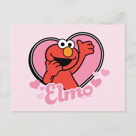 Elmo im Herzen Valentine Postkarte (Vorderseite)
