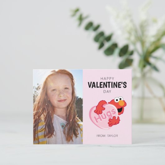Elmo im Herzen Valentine Postkarte (Stehend Vorderseite)