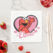 Elmo im Herzen Valentine Serviette (Beispiel)