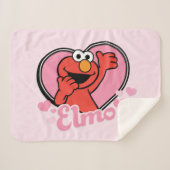 Elmo im Herzen Valentine Sherpadecke (Vorderseite (Horizontal))