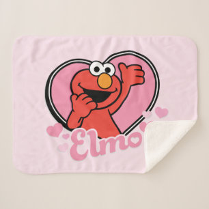 Elmo im Herzen Valentine Sherpadecke