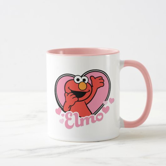 Elmo im Herzen Valentine Tasse (Rechts)