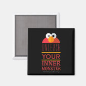 Elmo Innerer Monster Magnet (Vorderseite/Rückseite)
