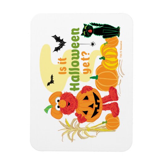 Elmo | Ist es schon Halloween? Magnet (Vertikal)