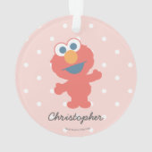 Elmo | Kinderweihnacht - Name hinzufügen Ornament (Rückseite)
