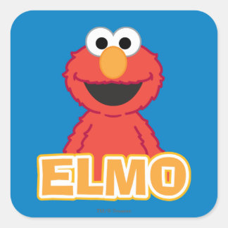 Elmo klassischer Stil Quadratischer Aufkleber