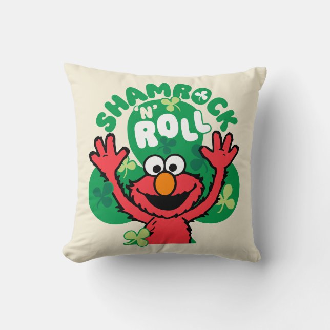 Elmo | Kleeblatt 'N' Roll Kissen (Vorderseite)