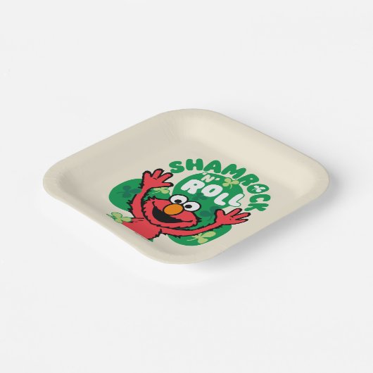 Elmo | Kleeblatt 'N' Roll Pappteller (Gewinkelt)